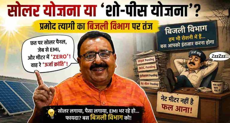pramod-tyagi-solar-scheme-power-department-low-voltage-problems